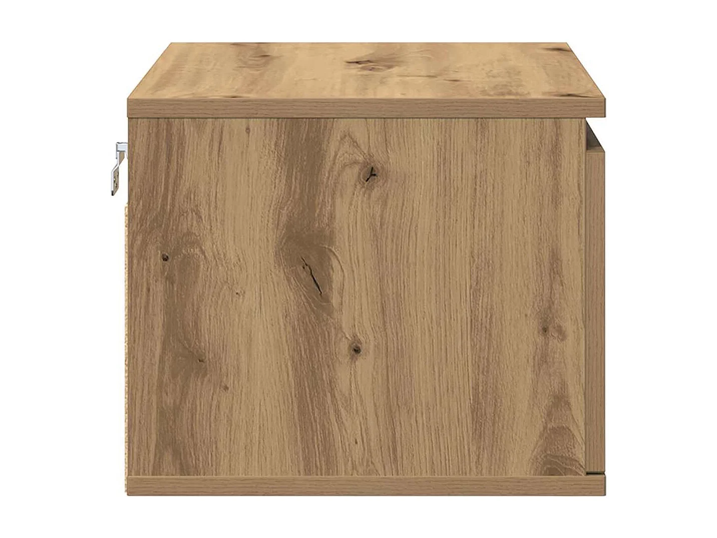 Nachtkastje | Wandkastje with 2 pcs artisanaal eikenkleurig 50 x 36 x 30 cm