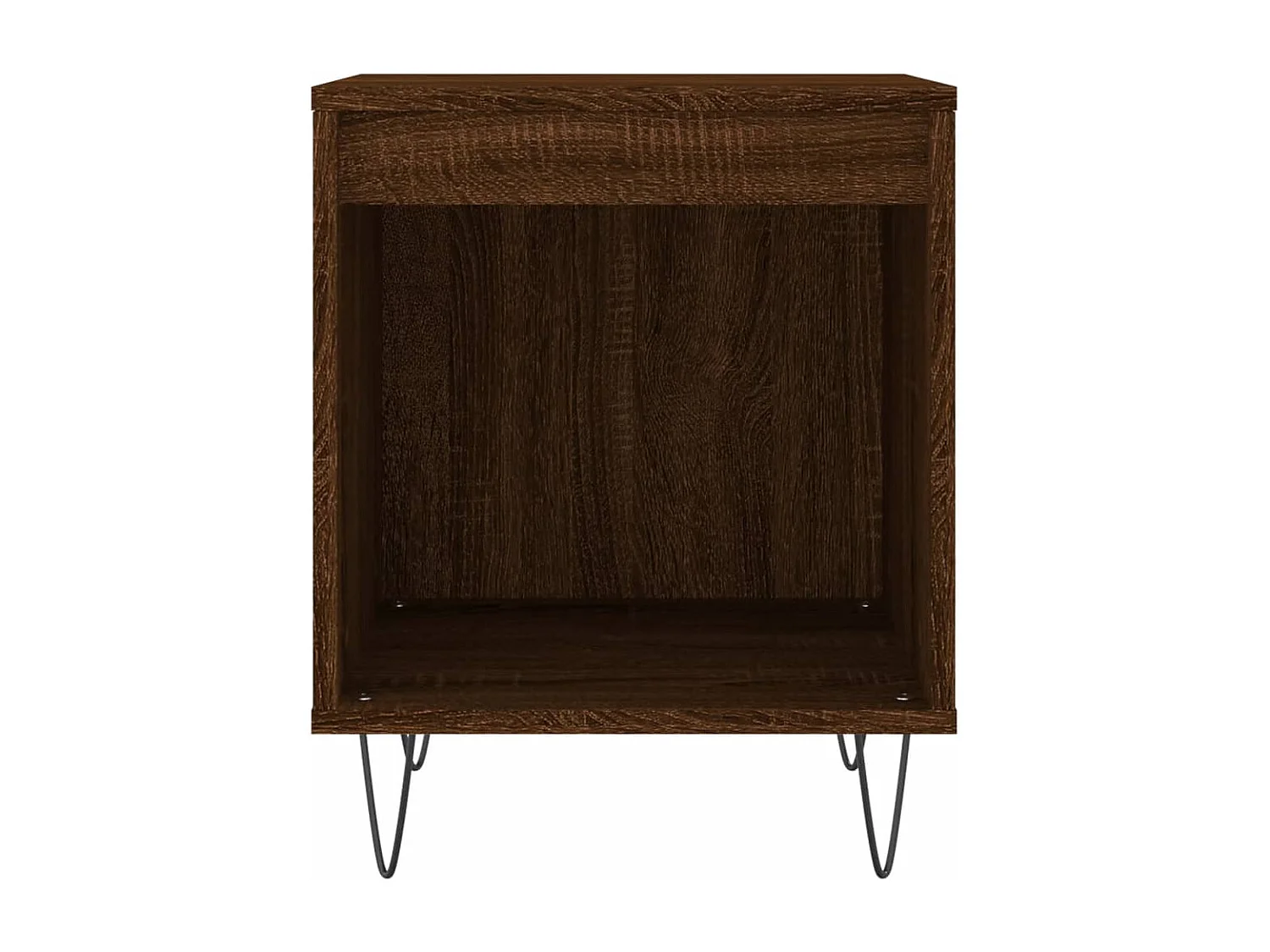 Pack de 2 Mesitas de noche | Mesilla de noche madera ingeniería marrón roble 40x35x50 cm