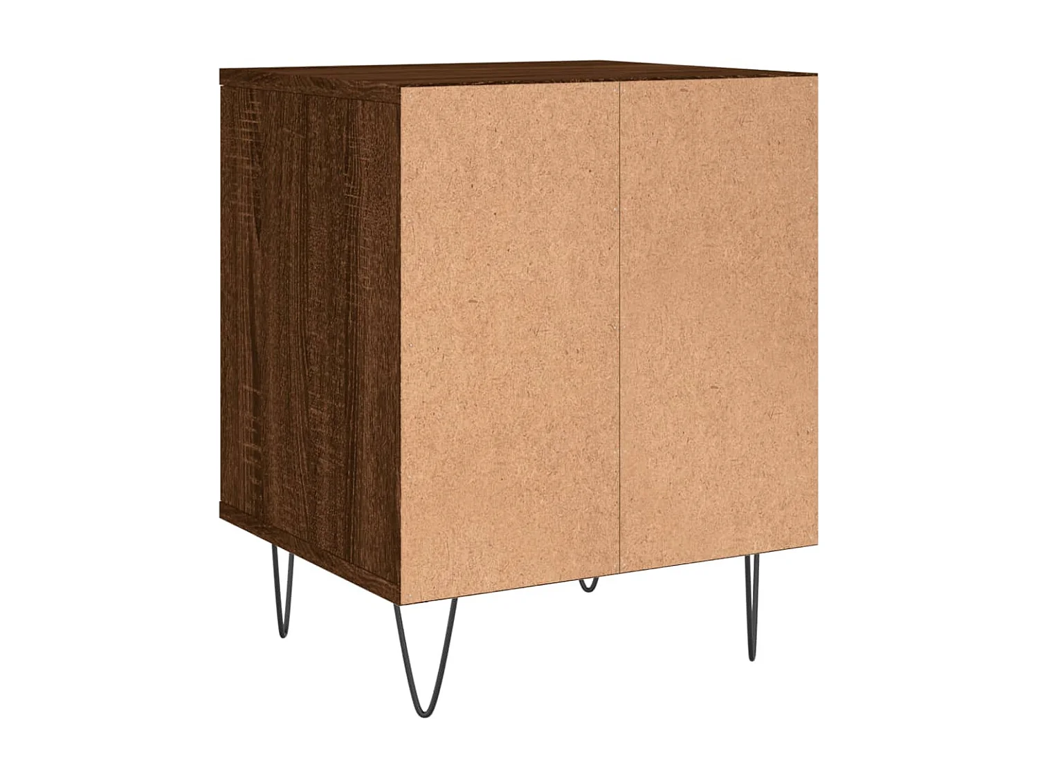 Pack de 2 Mesitas de noche | Mesilla de noche madera ingeniería marrón roble 40x35x50 cm