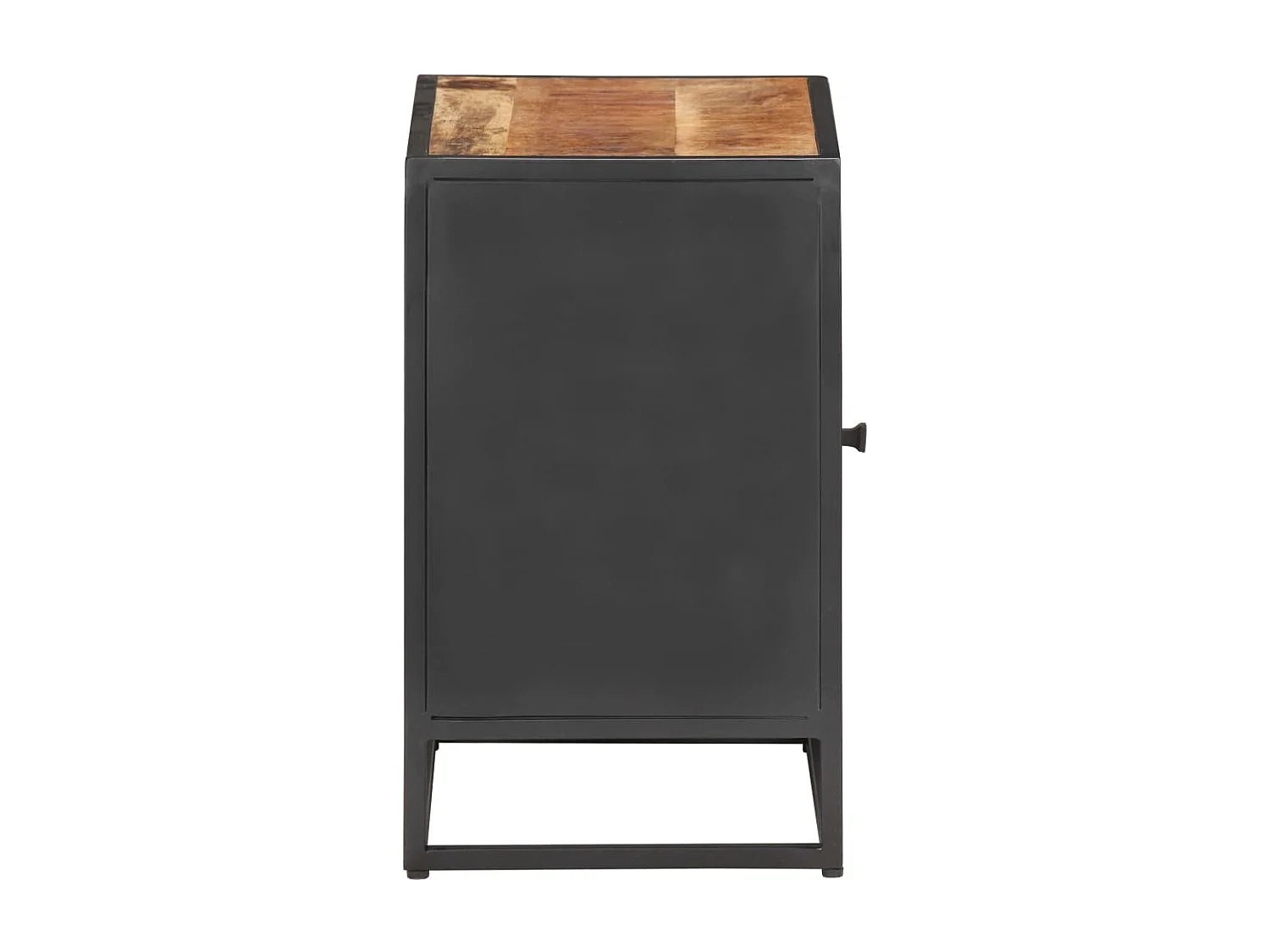 Table de chevet-Table d'appoint 40x30x50 cm Bois de manguier et canne naturelle