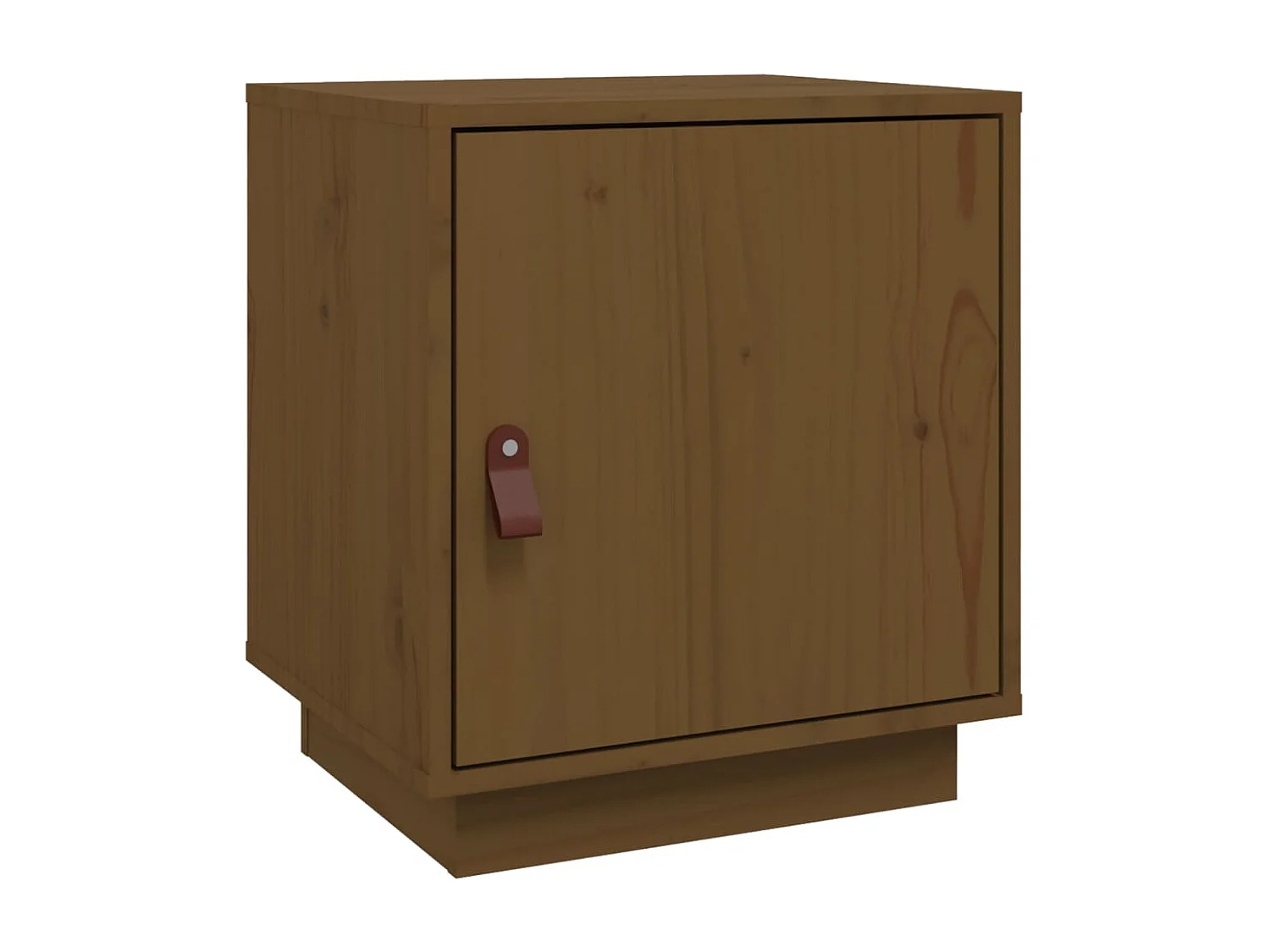 Mesita de noche | Mesilla de noche madera maciza de pino marrón miel 40x34x45 cm