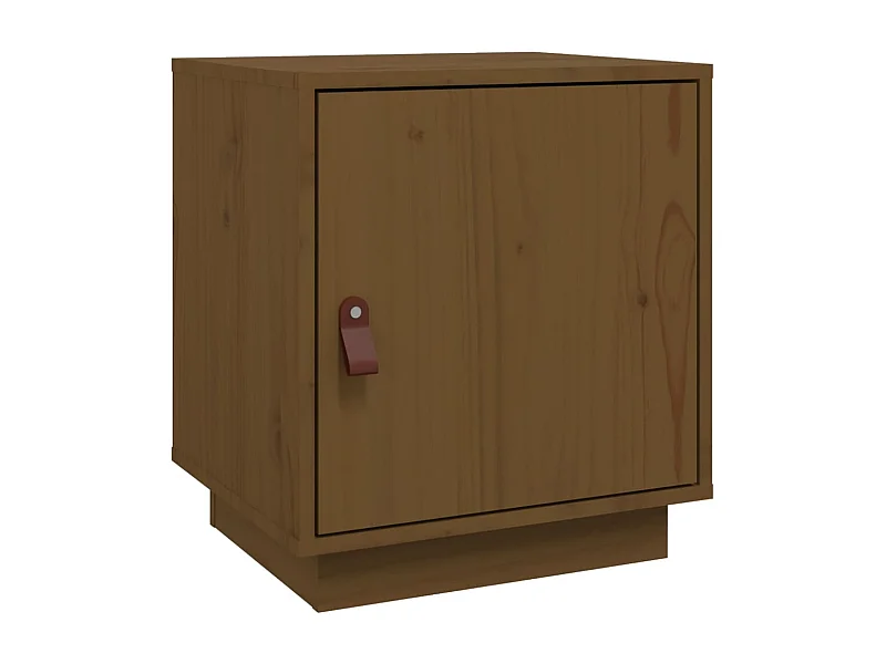 Nachttisch-Beistelltisch Honigbraun 40x34x45 cm Massivholz Kiefer SHL87416