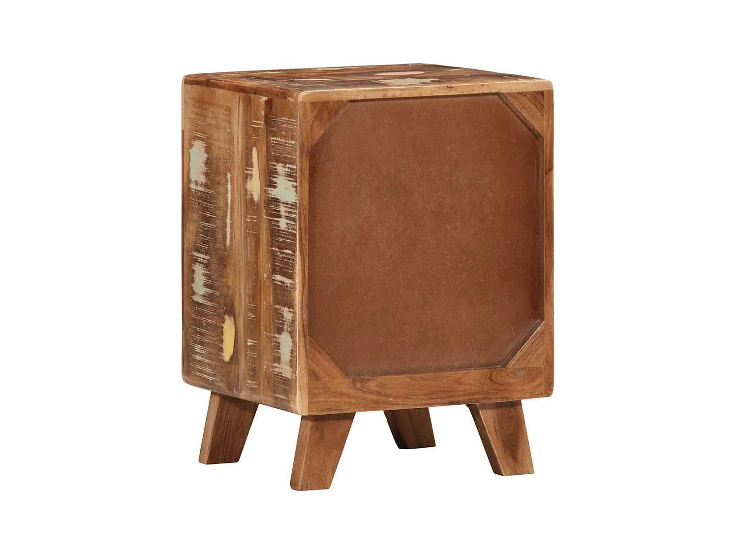 Mesita de noche | Mesilla de noche 37x32x50 cm madera maciza reciclada