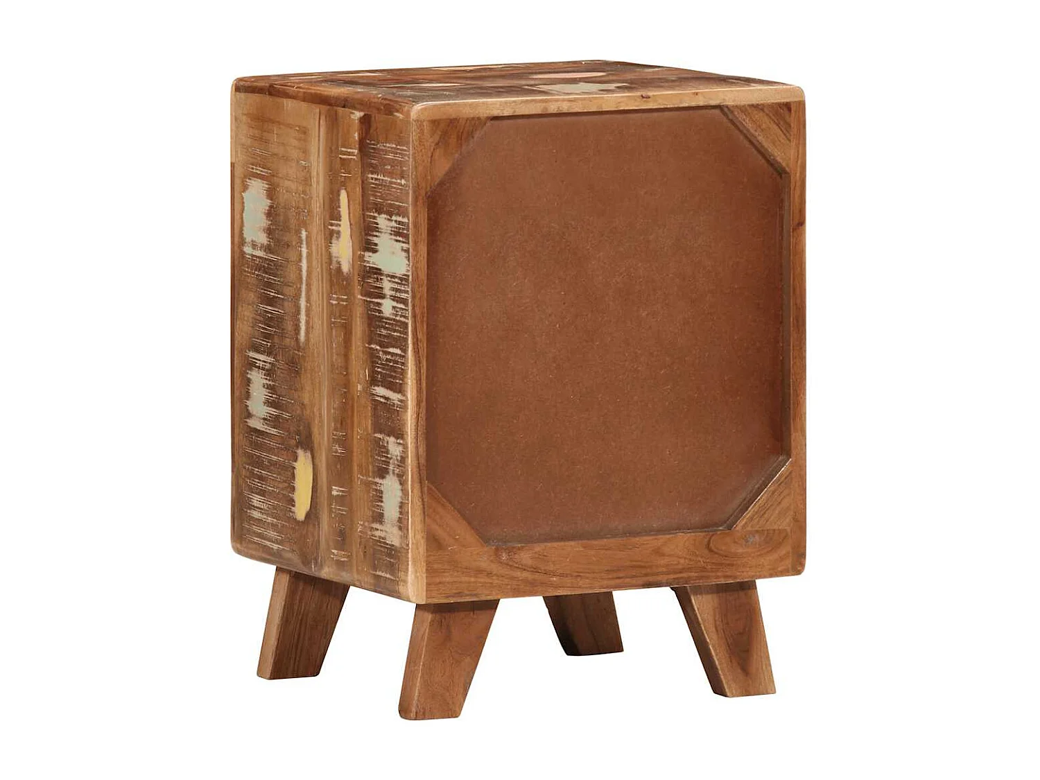 Nachttisch-Beistelltisch 37x32x50 cm Altholz Massivholz SHL95603