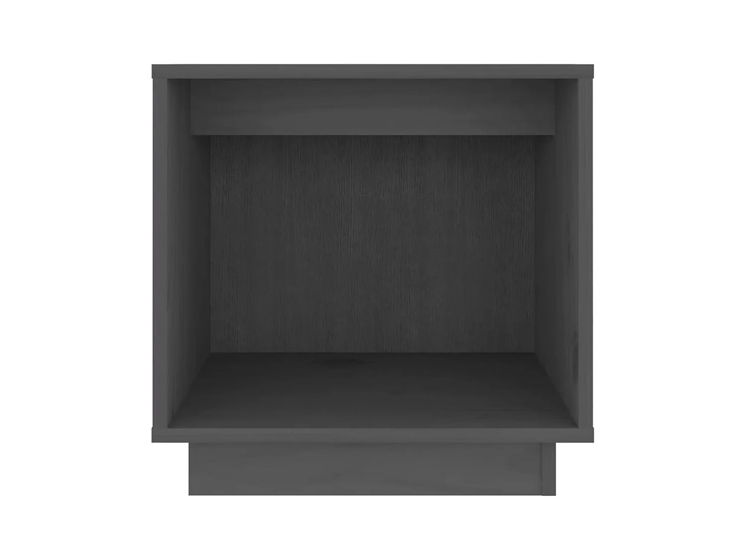 Mesitas de noche | Mesilla de noche 2 uds madera maciza de pino gris 40x30x40 cm