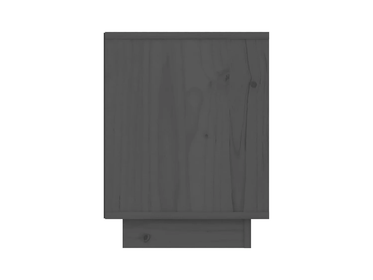 Mesitas de noche | Mesilla de noche 2 uds madera maciza de pino gris 40x30x40 cm