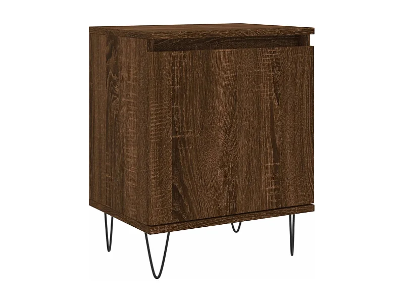 Nachttisch-Beistelltisch Braun Eichen-Optik 40x30x50 cm Holzwerkstoff SHL55169