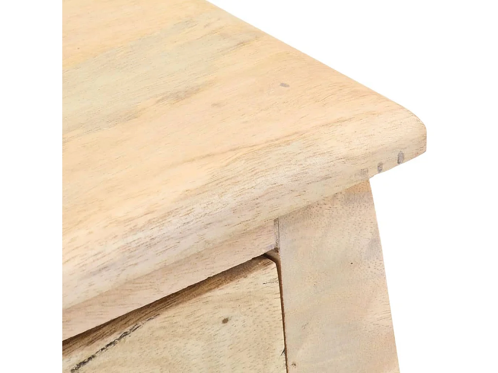 Nachttisch-Beistelltisch 28x28x46 cm Massivholz Mango SHL50048