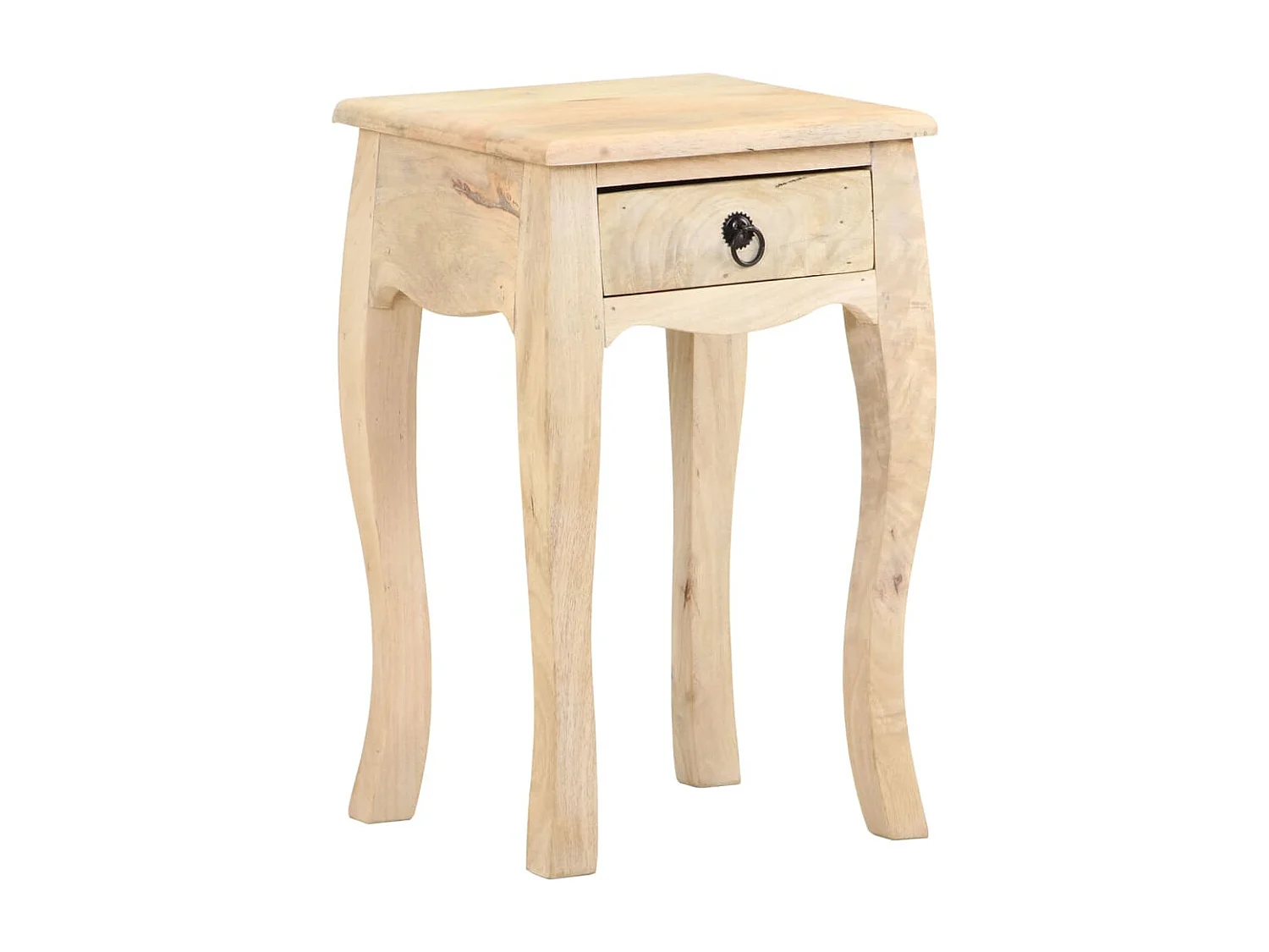 Nachttisch-Beistelltisch 28x28x46 cm Massivholz Mango SHL50048