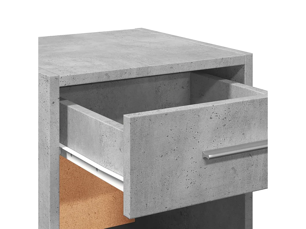 Mesitas de noche | Mesilla de noche 2 uds madera ingeniería gris hormigón 35x34x65 cm