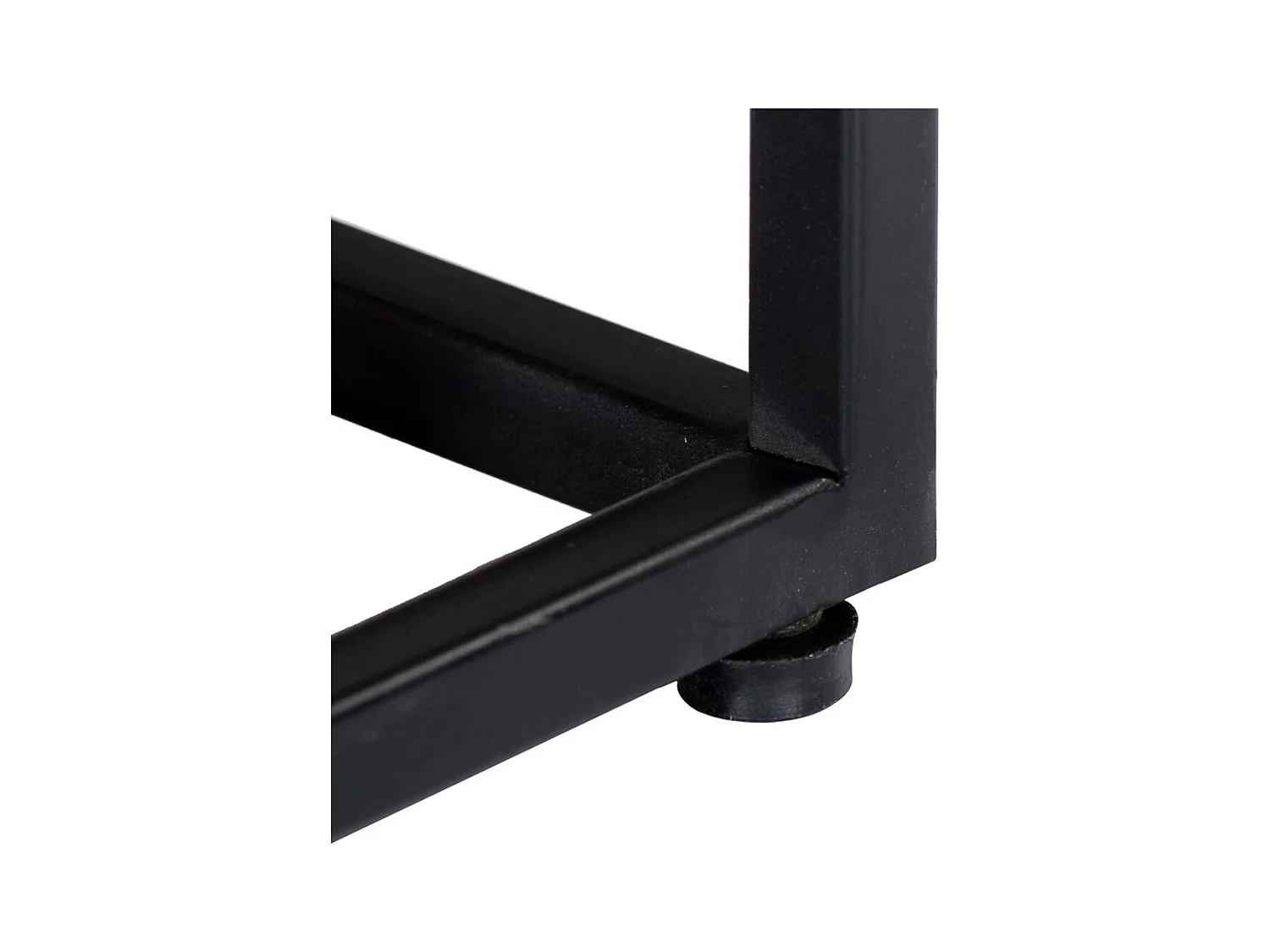 Mesita de noche | Mesilla de noche de madera maciza reciclada y acero 40x30x50 cm