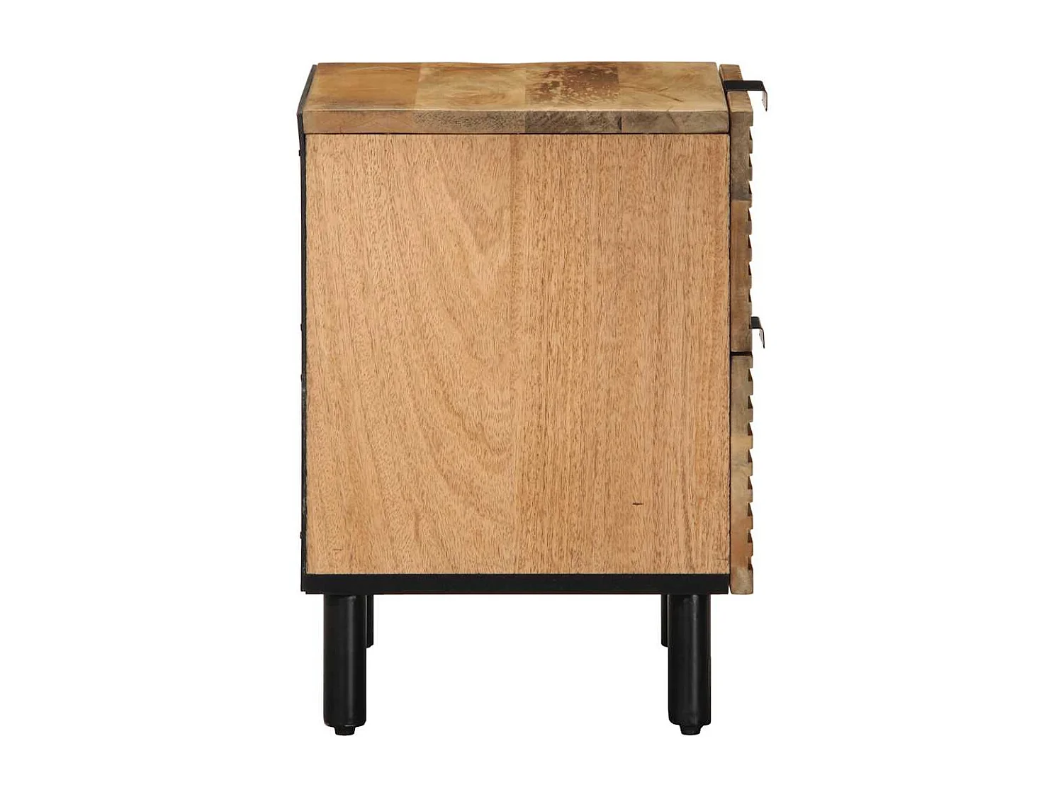 Nachttisch-Beistelltisch Braun 40x33x46 cm Massivholz Mango SHL61731