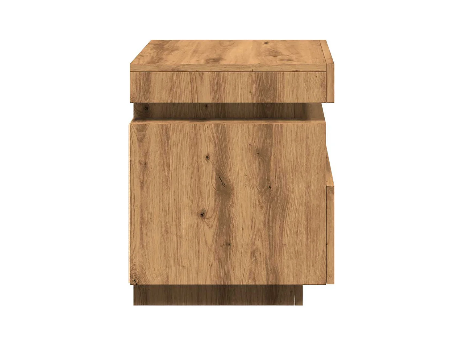 Mesitas de noche | Mesilla de noche con luces LED 2 uds roble artisan 40x39x48,5cm