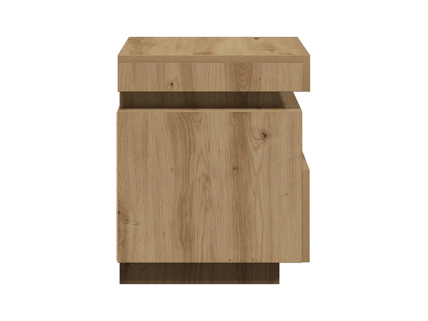 Mesitas de noche | Mesilla de noche con luces LED 2 uds roble artisan 40x39x48,5cm