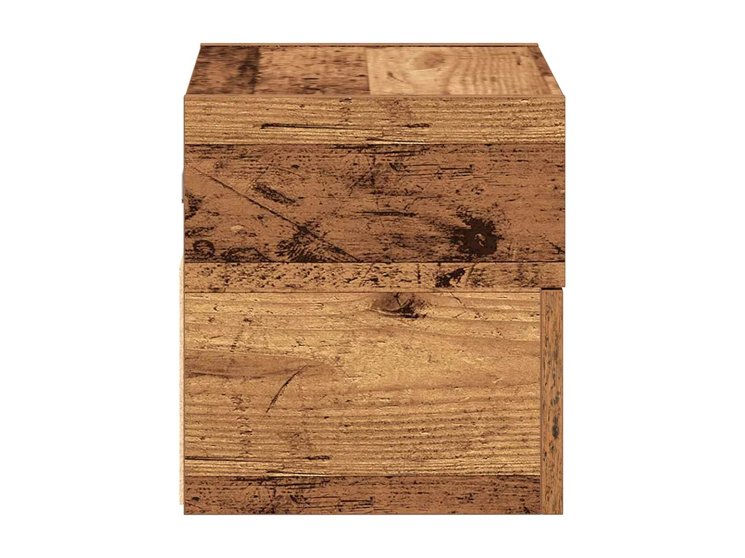 Nachttisch hängend | Wand-Nachttisch Altholz-Optik 45x26x28,5 cm SHL89826