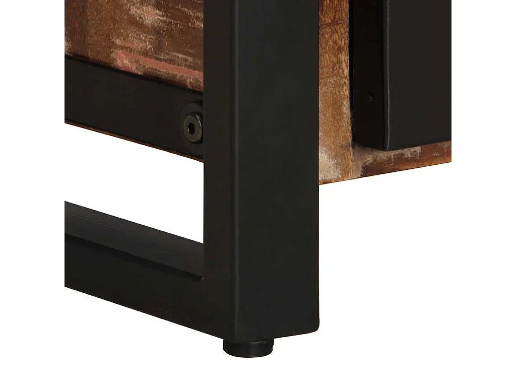 Nachttisch-Beistelltisch Mehrfarbig 40x30x51 cm Altholz Massiv SHL61944