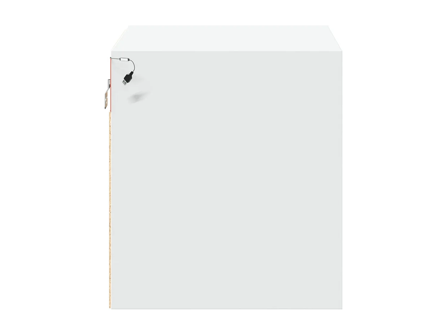 Mesitas de noche | Mesilla de noche de pared con luces LED 2 unidades blanco