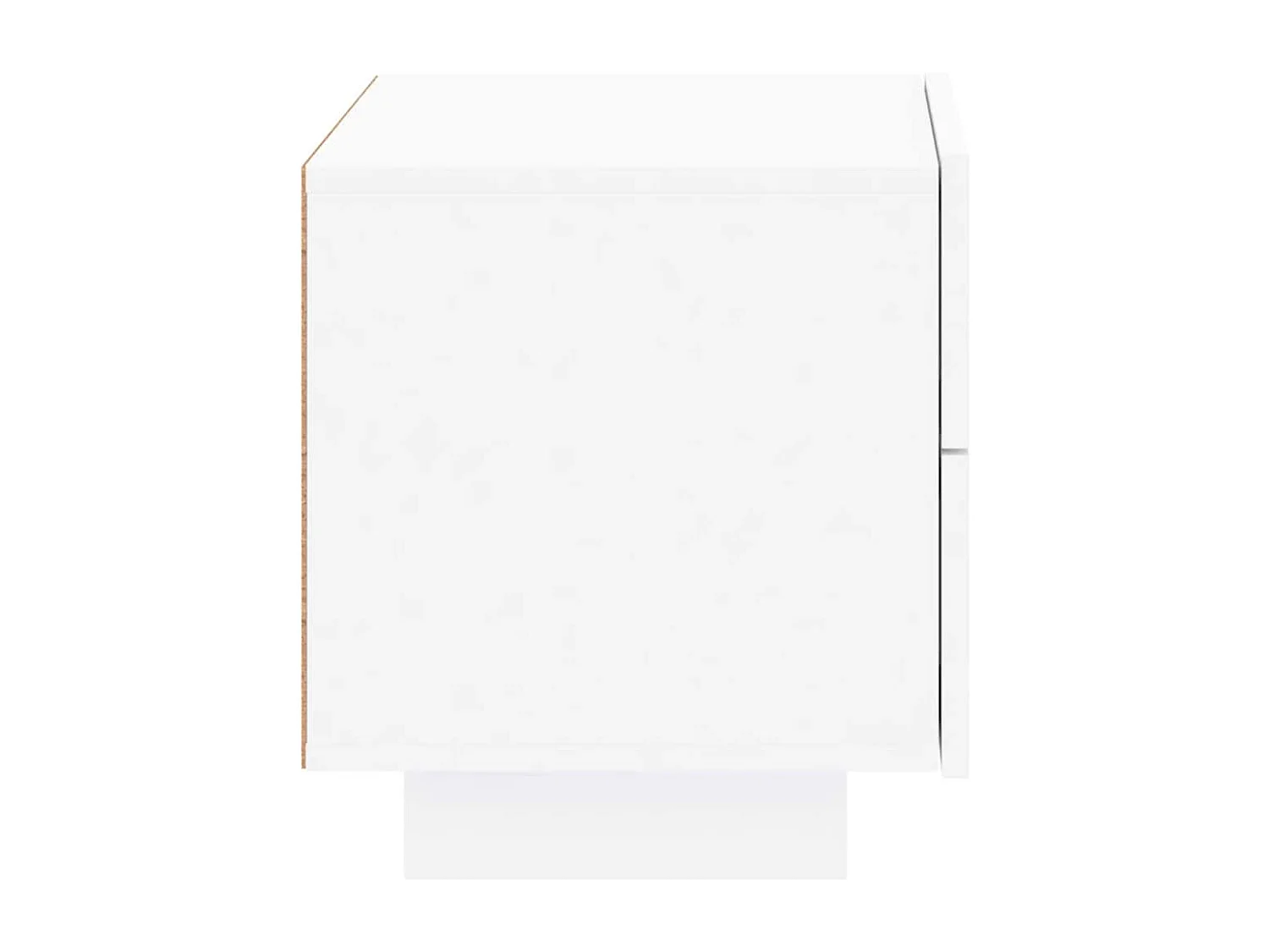 Nachttisch-Beistelltisch mit LED-Leuchten Weiß 70x36x40,5 cm SHL12865