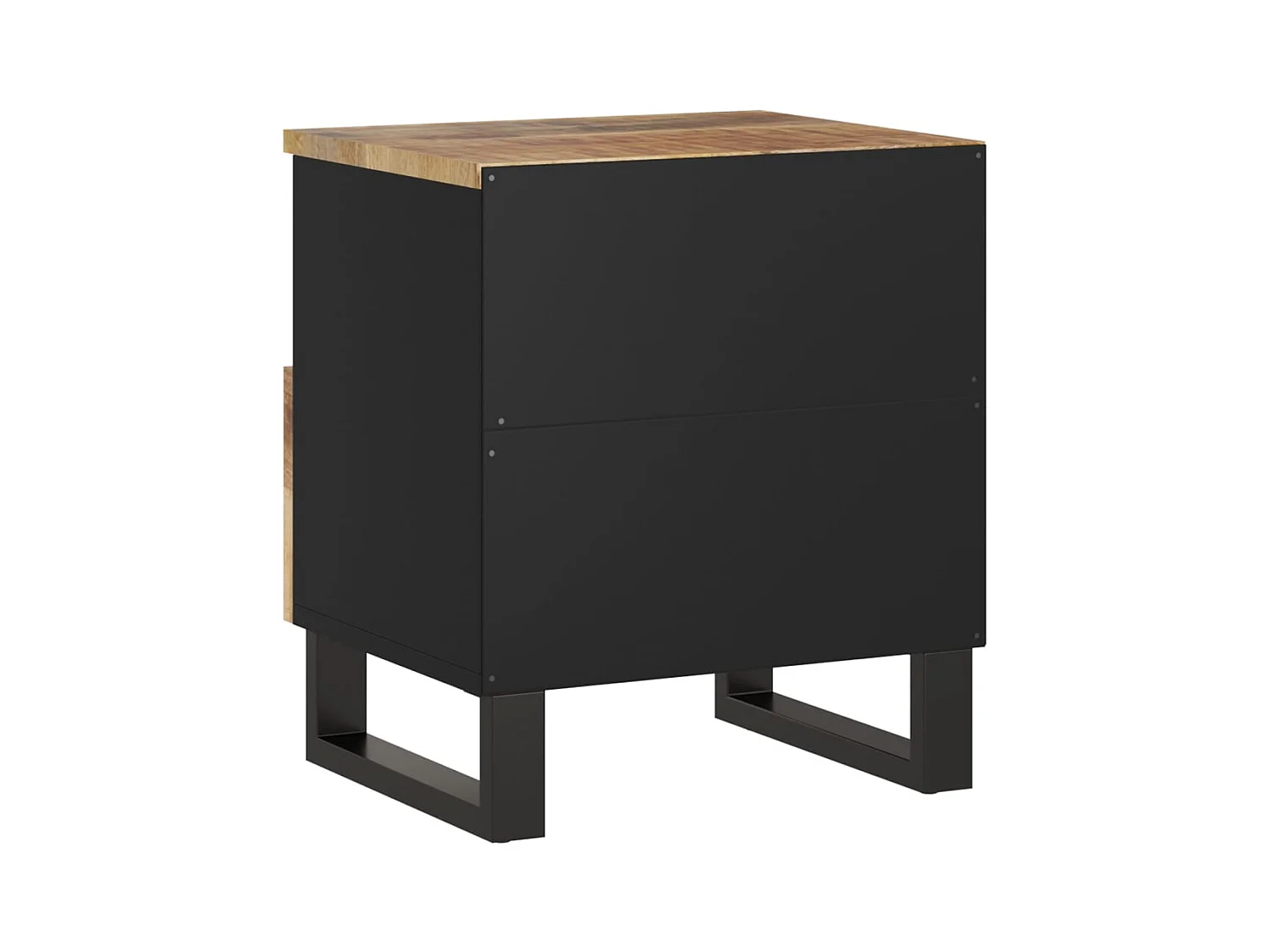 Mesitas de noche | Mesilla de noche 2 uds madera maciza mango madera contrachapada