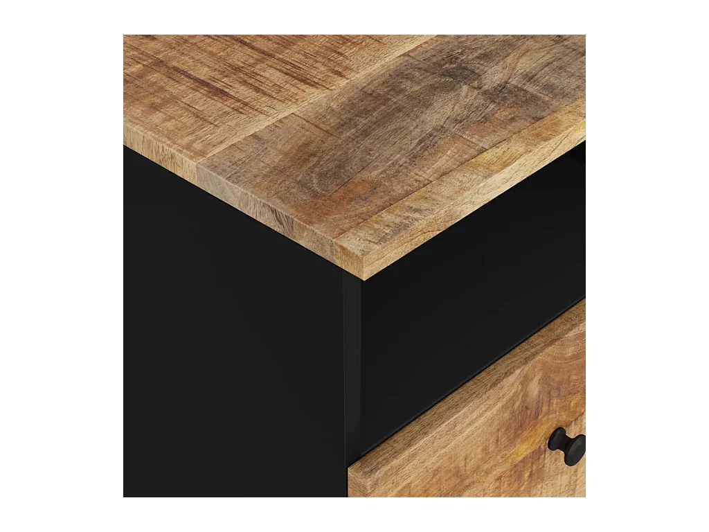 Mesitas de noche | Mesilla de noche 2 uds madera maciza mango madera contrachapada
