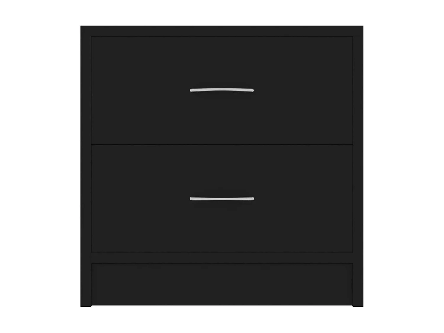 Nachttisch 2er Set-Beistelltisch Schwarz 40x30x40 cm Holzwerkstoff SHL23099