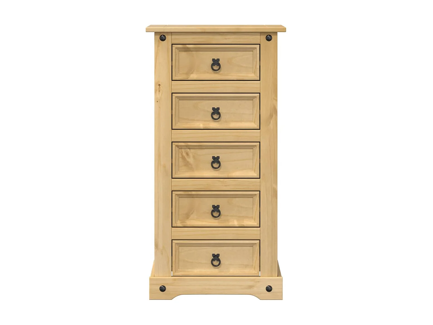 Mesita de noche | Mesilla de noche Corona madera maciza de pino 53x39x103 cm