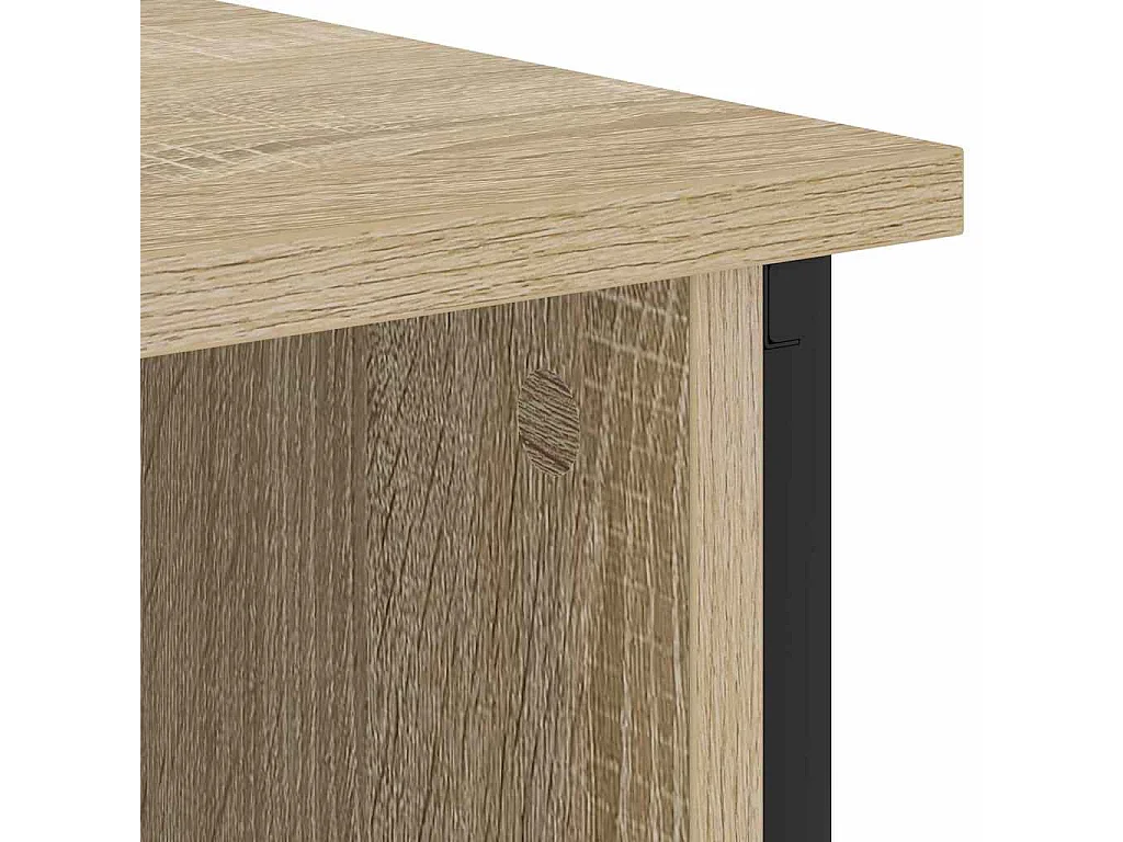 Mesita de Noche | Mesa auxiliar | Armario de Noche 2 uds. Roble Sonoma 38x31x61 cm