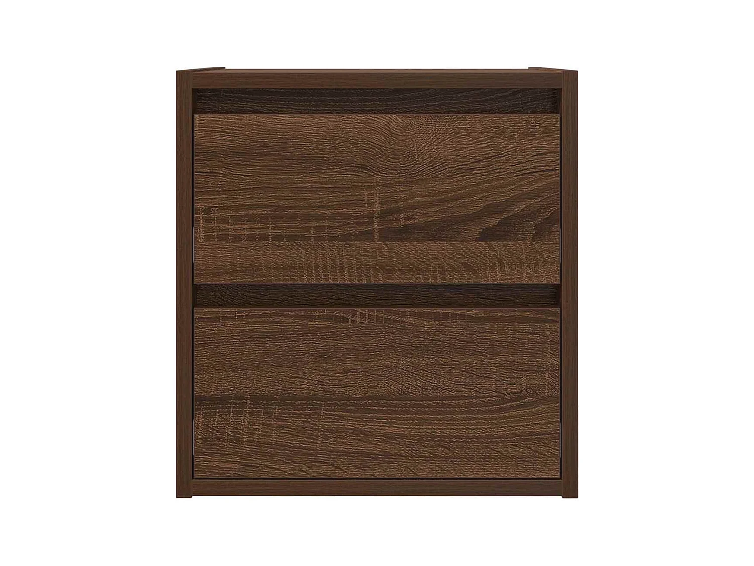 Mesa de Cabeceira Moderna de parede 2 peças 38x34x40 cm carvalho castanho