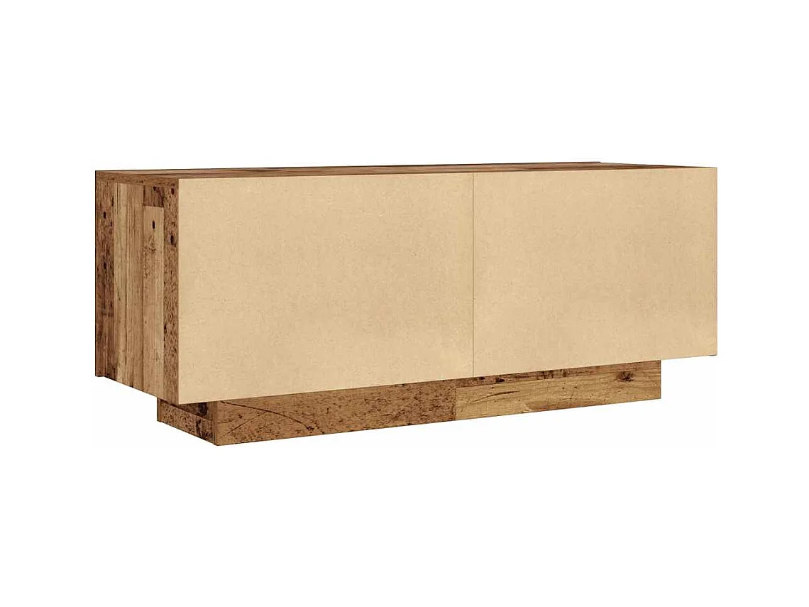 Mesita de noche | Mesilla de noche madera contrachapada madera vieja 100x35x40 cm