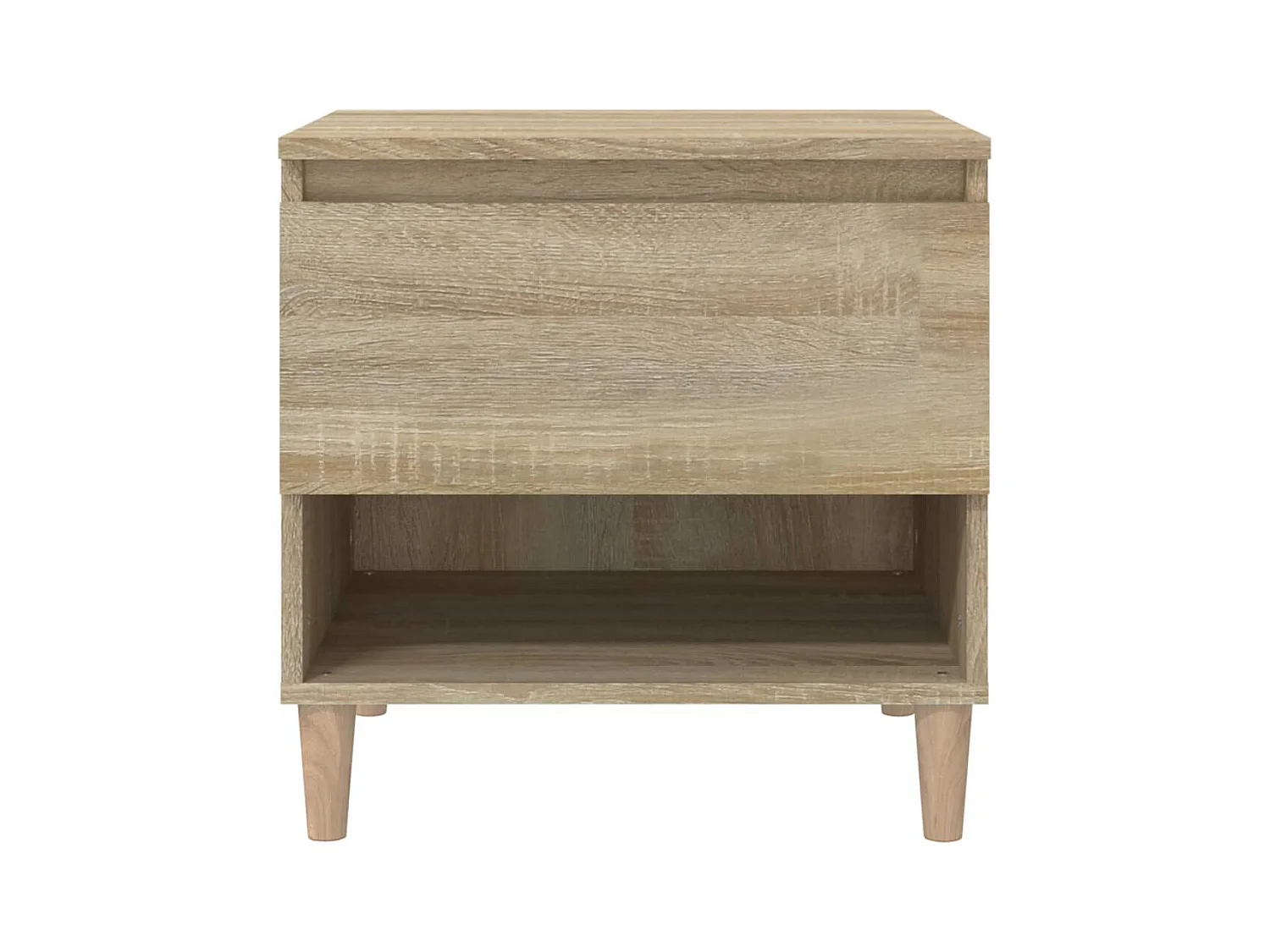 Tables de chevet lot de 2 avec rangement Chêne sonoma 50x46x50cm Bois d'ingénierie