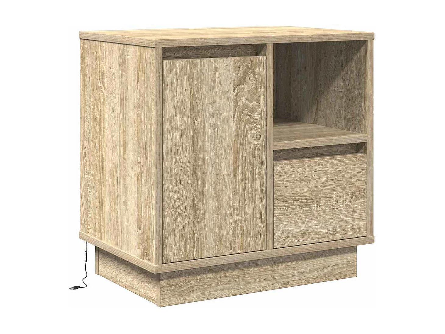 Nachttisch-Beistelltisch Sonoma-Eiche 50 x 34,5 x 50 cm Holzwerkstoff SHL15066