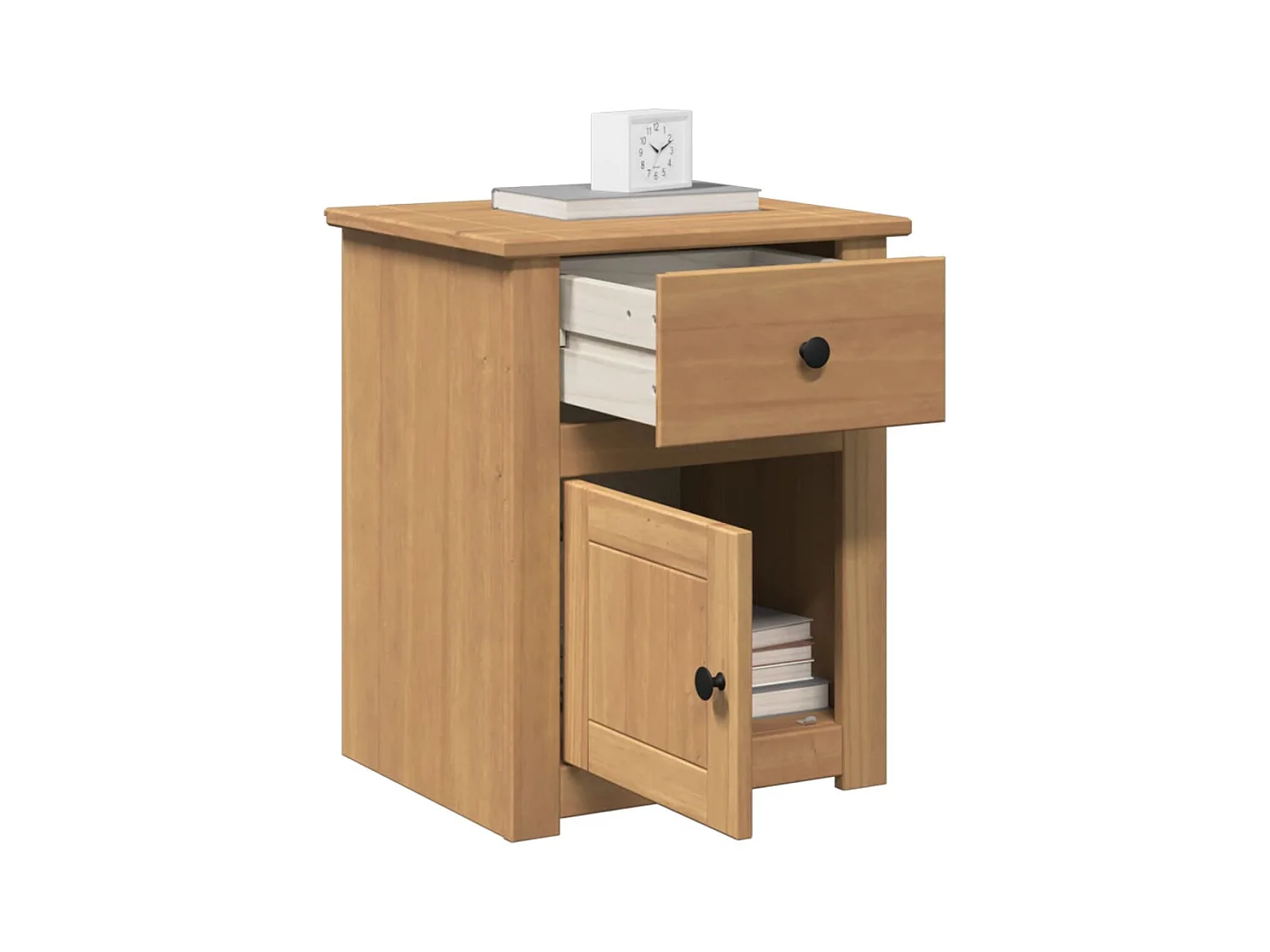 Mesita de noche | Mesilla de noche Panama madera maciza de pino 46x40x57 cm