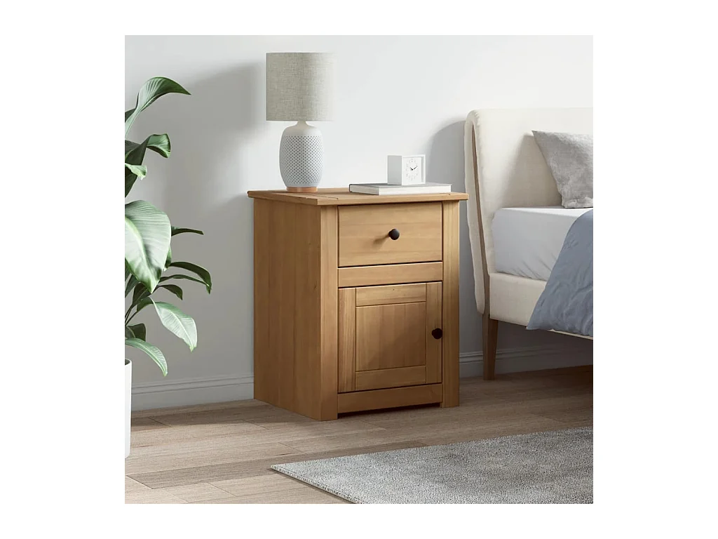 Mesita de noche | Mesilla de noche Panama madera maciza de pino 46x40x57 cm