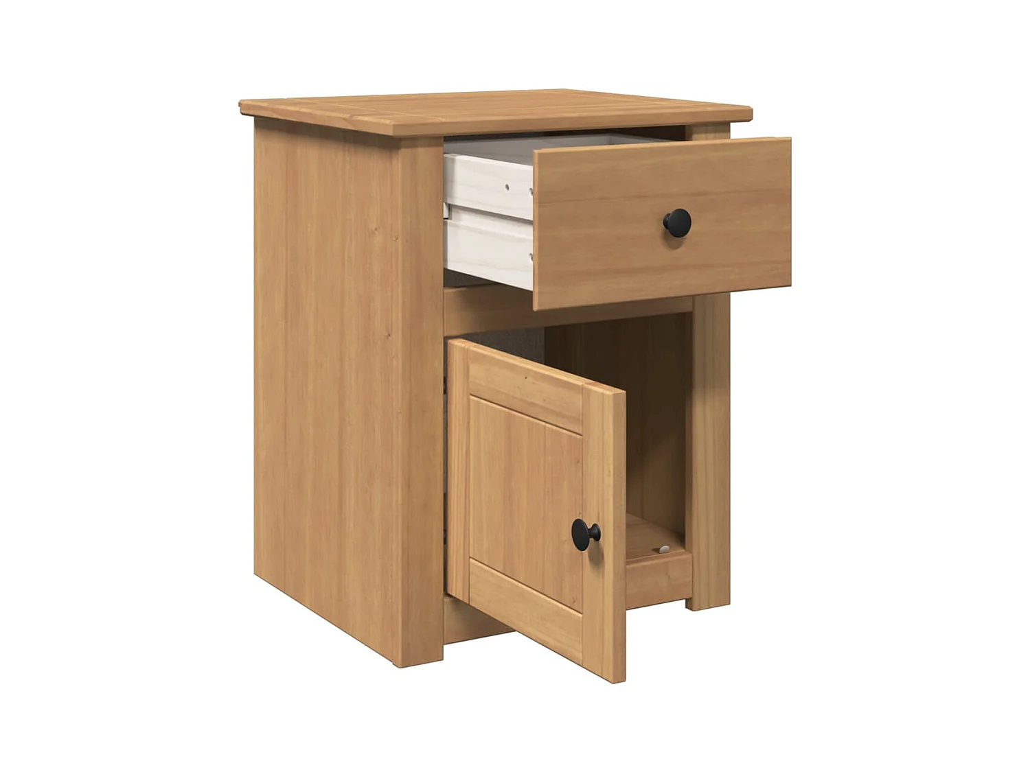 Mesita de noche | Mesilla de noche Panama madera maciza de pino 46x40x57 cm