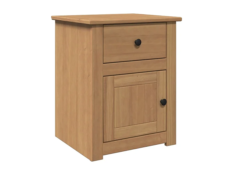 Nachtkastje | Bijzettafel Modern | Opbergkastje Panama 46x40x57 cm massief grenenhout