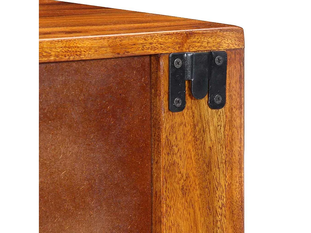 Nachttisch-Beistelltisch Wandmontiert Braun 40 x 35 x 35 cm Akazie Massivholz SHL40848