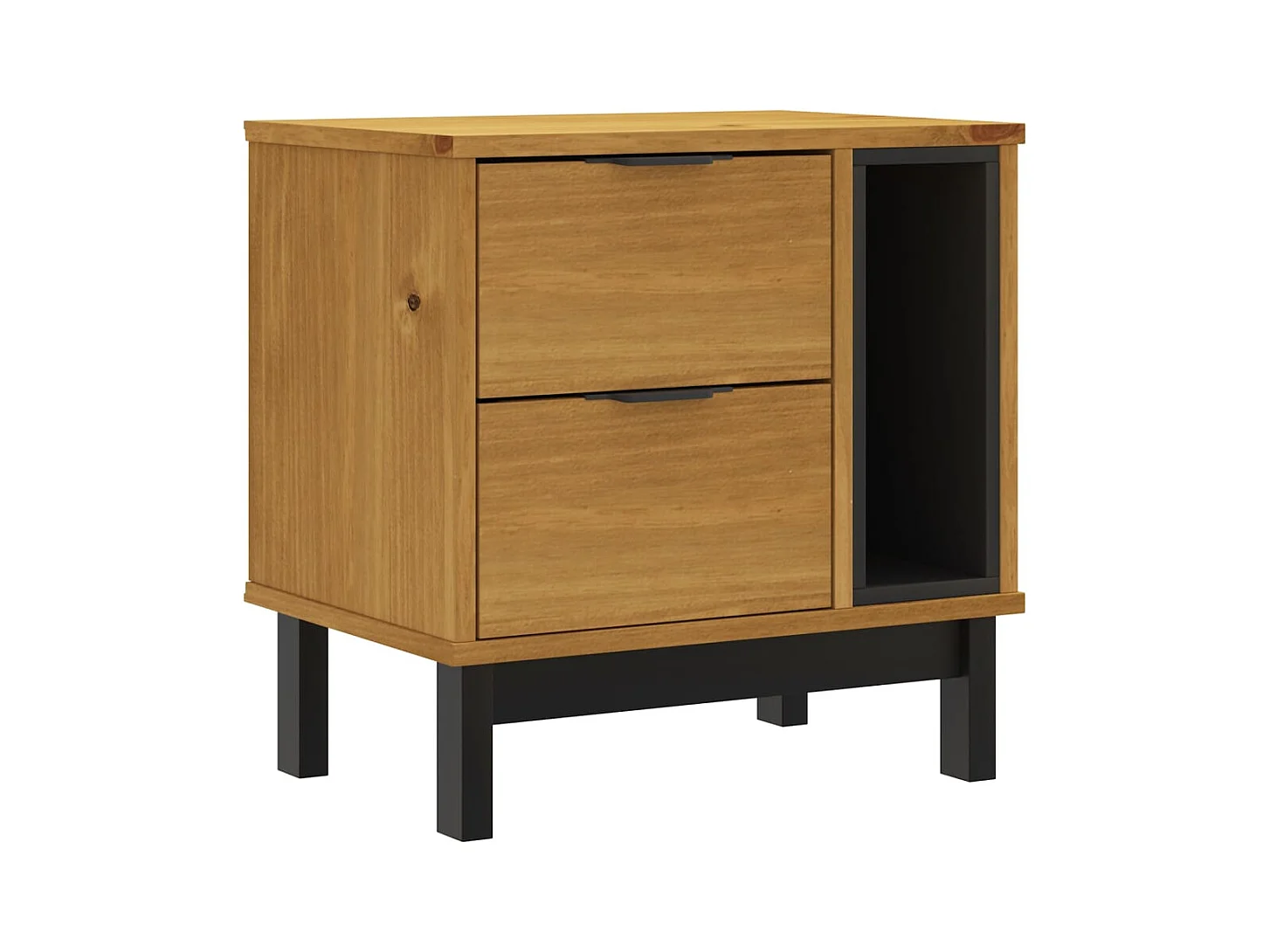 Table de chevet-Table d'appoint FLAM 49x35x50 cm bois de pin massif