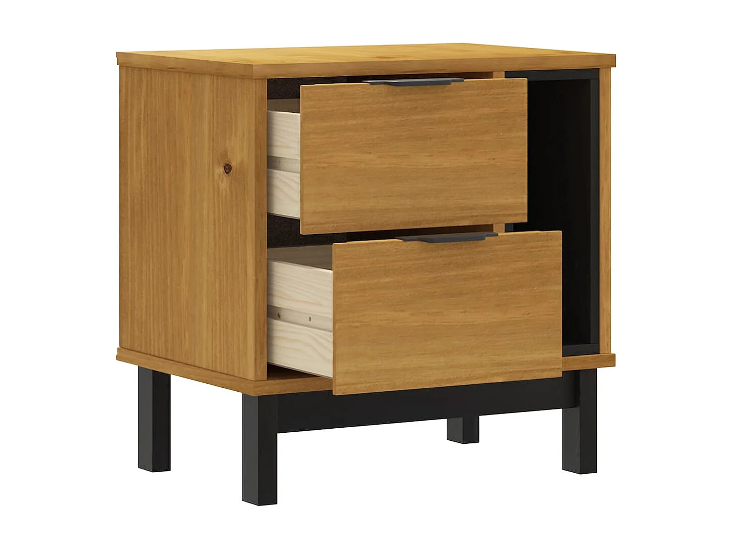 Table de chevet-Table d'appoint FLAM 49x35x50 cm bois de pin massif