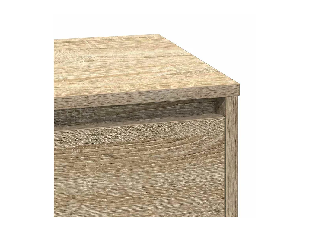 Mesita de Noche | Armario de Noche con cajón con Roble Sonoma 71x34.5x75 cm