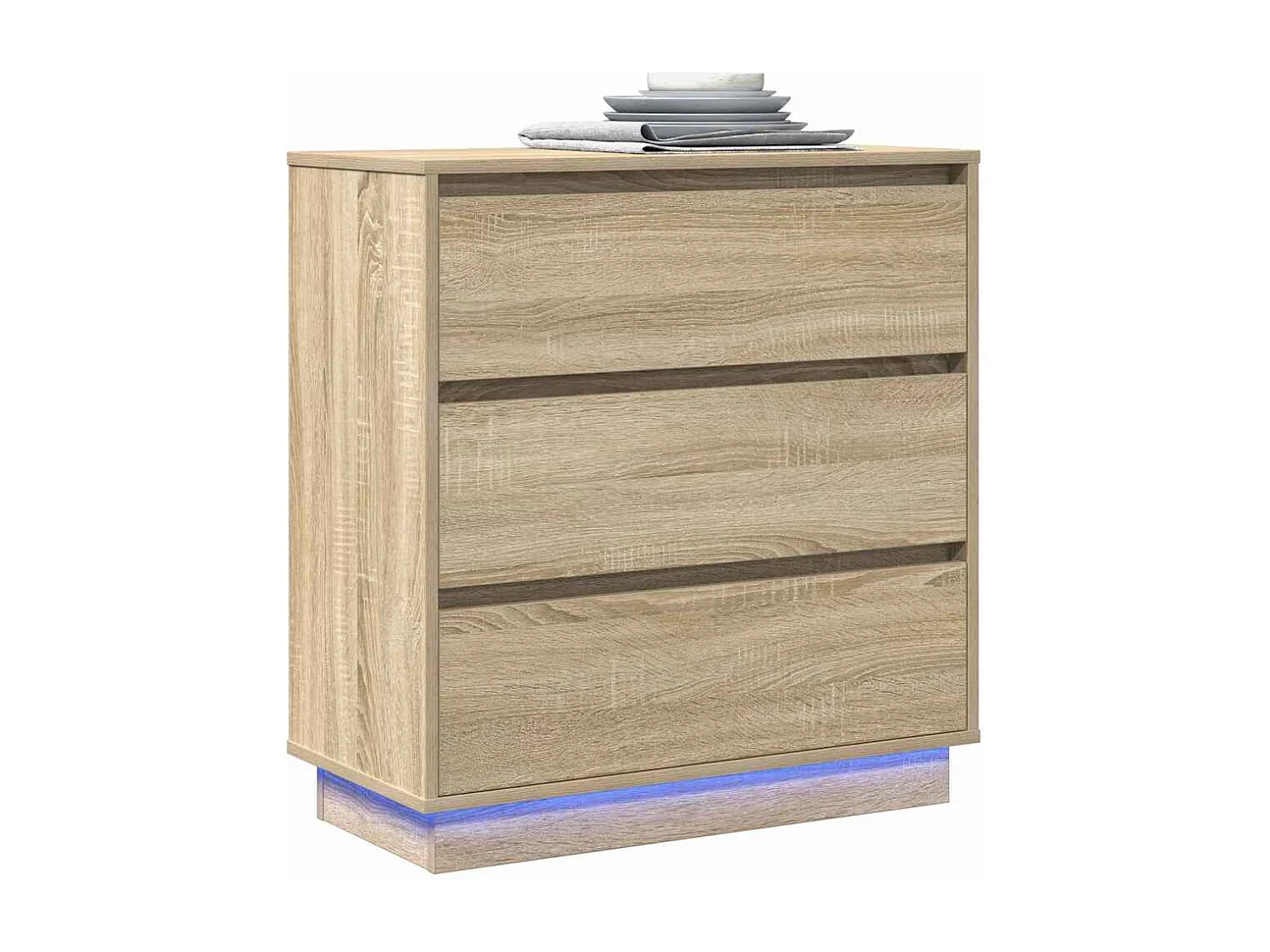 Nachttisch-Beistelltisch Sonoma-Eiche 71 x 34,5 x 75 cm Holzwerkstoff SHL96161