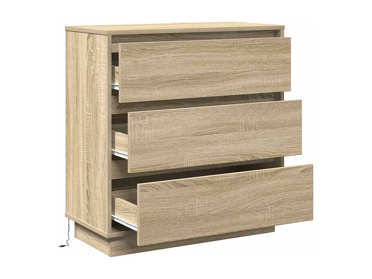 Nachttisch-Beistelltisch Sonoma-Eiche 71 x 34,5 x 75 cm Holzwerkstoff SHL96161