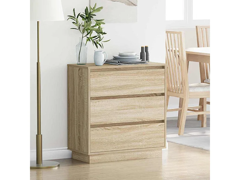 Table de chevet-Table d'appoint avec tiroir Chêne sonoma 71x34.5x75 cm