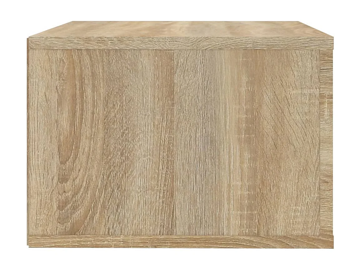 Lot de 2 Tables de chevet flottantes Chêne sonoma 50x36x25 cm