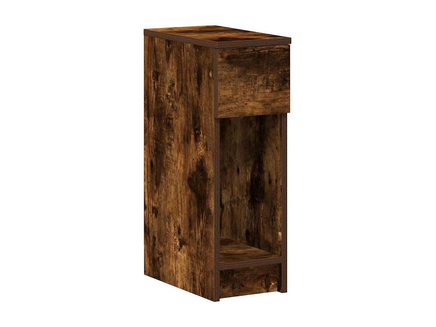 Nachttisch-Beistelltisch mit Schublade Räuchereiche 20x36x60 cm SHL18408