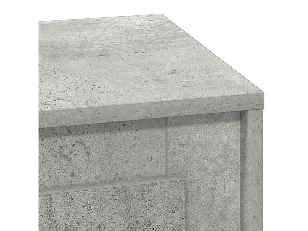 Nachttisch-Beistelltisch mit Betongrau 44 x 34.5 x 45 cm Holzwerkstoff SHL91909