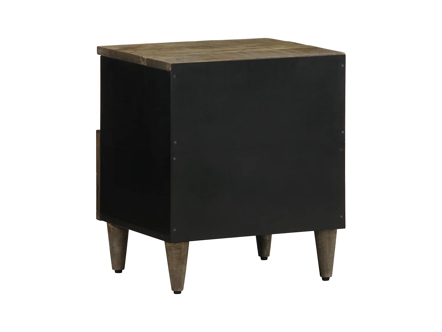 Mesitas de noche | Mesilla de noche 2 uds madera maciza mango gris claro 40x33x46 cm