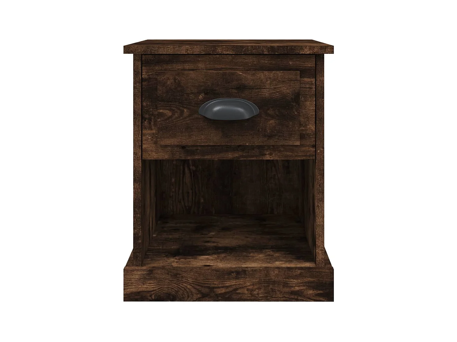 Mesita de noche | Mesilla de noche 2 uds madera contrachapada roble humo 39x39x47,5cm