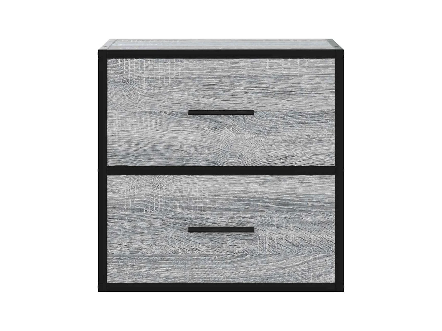 Mesita de noche | Mesilla de noche de pared gris sonoma 40x31x39,5 cm