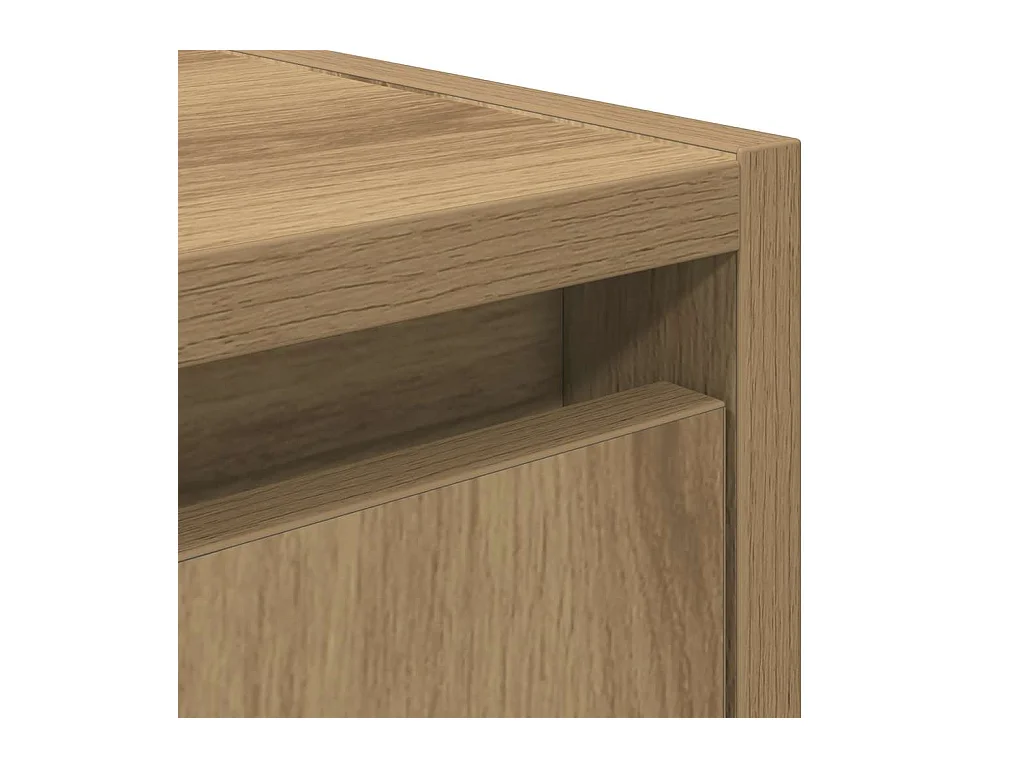 Mesita de noche | Mesilla de noche de pared roble artisan 38x34x40 cm