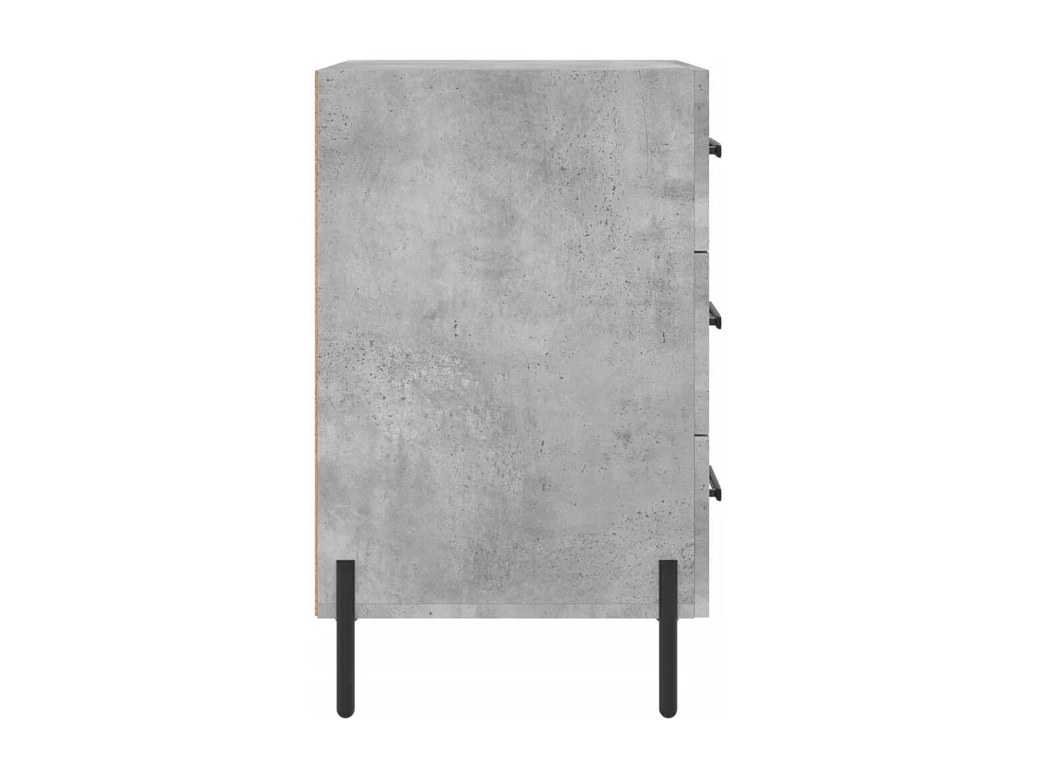 Mesita de noche | Mesilla de noche madera de ingeniería gris hormigón 40x40x66 cm